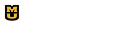 Division of Information Technology Logo Yellow and White on Black